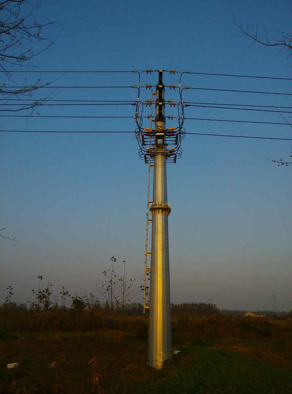 洋北(běi)新建線路(lù) 柱開(kāi)安裝